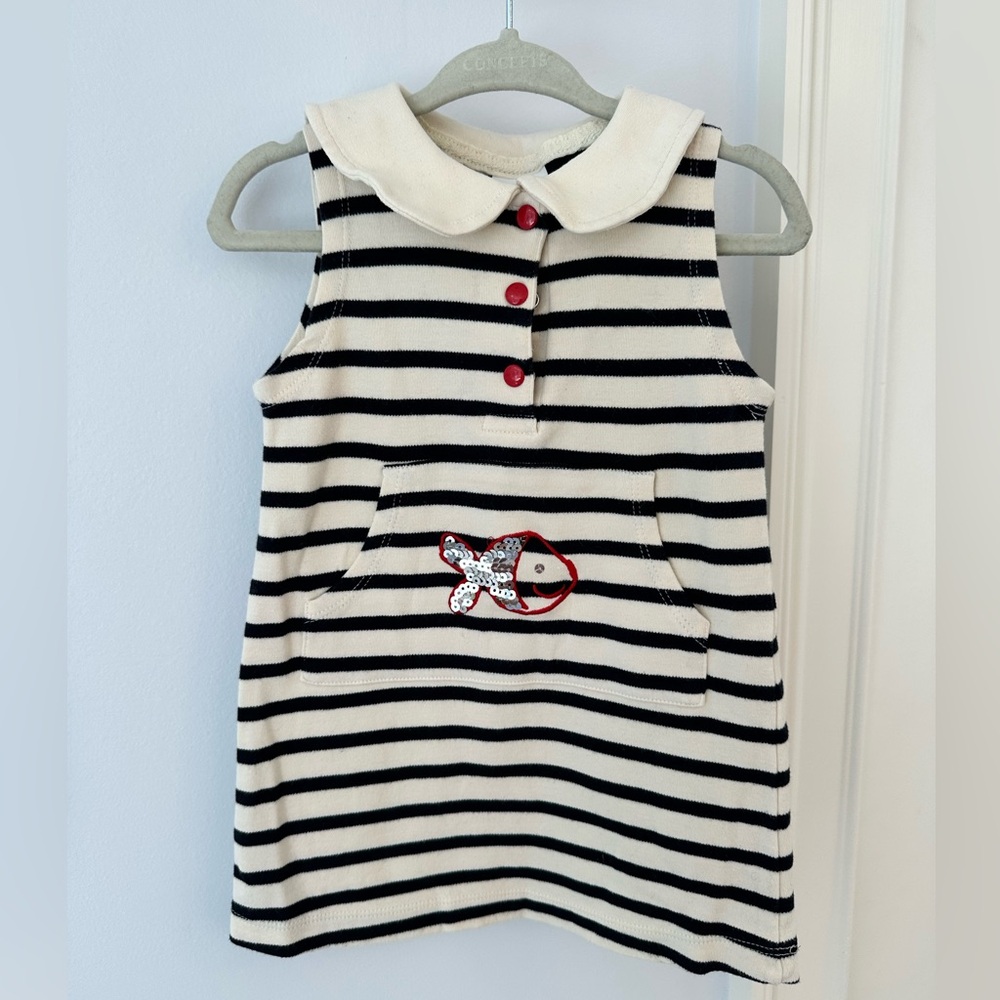 Girls sailor dress, size 12 months